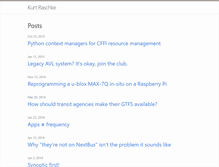 Tablet Screenshot of kurtraschke.com